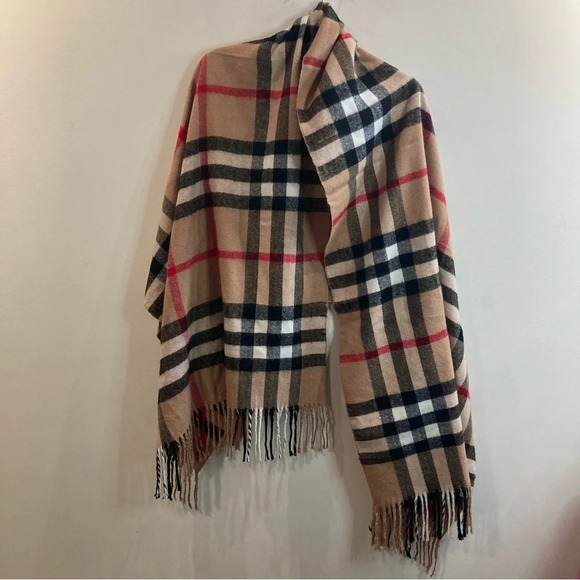 ROYAL ROSSI 100% Cashmere Made in Mongolia China Burberry Styling Scarf - Picture 3 of 4